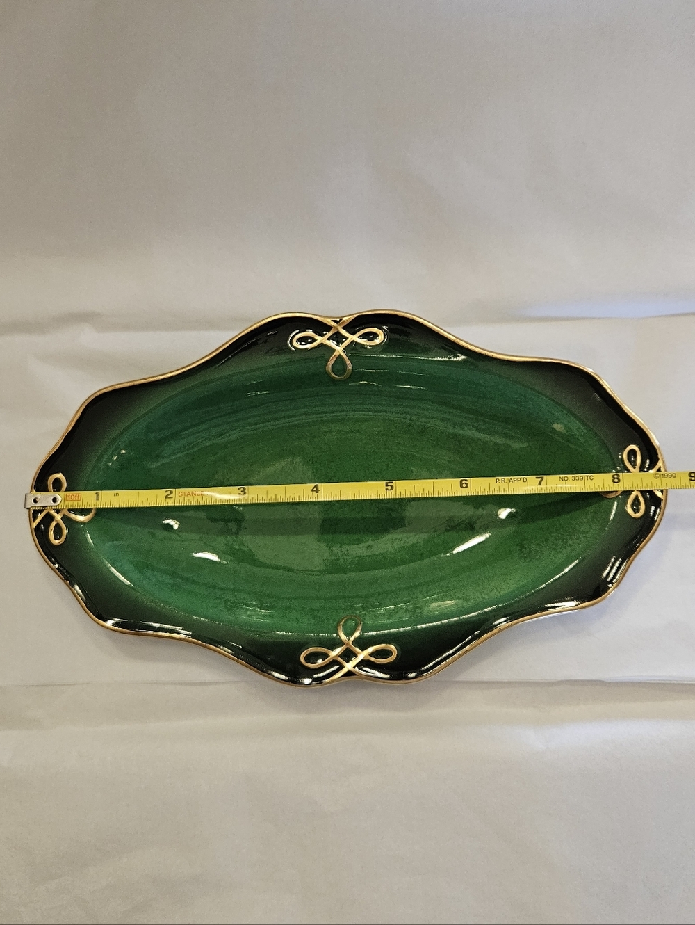 "Royal Green" Carltonware Serving/Trinket Dish - Picture 5 of 8
